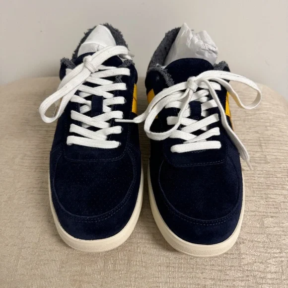 Tory Burch Hank Suede Court Sneakers - Picture 4 of 11